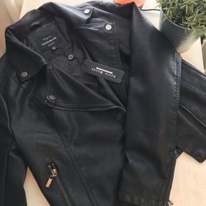 Size small NWT Haute Monde faux leather jacket